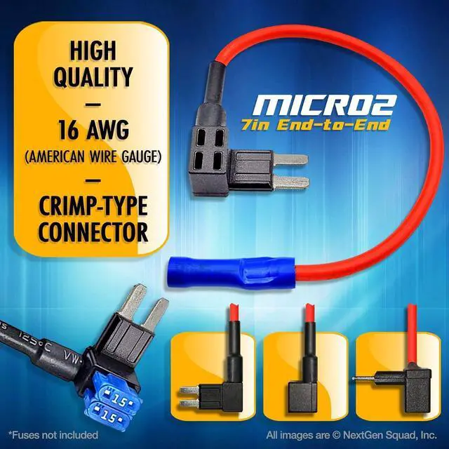 Alt view image 4 of 6 - 12V Micro2 25 Piece Add-a-Circuit Car Fuse Tap and Holders Pack (Lot of 25 Automotive Micro 2 Blade Fuse Adapters)