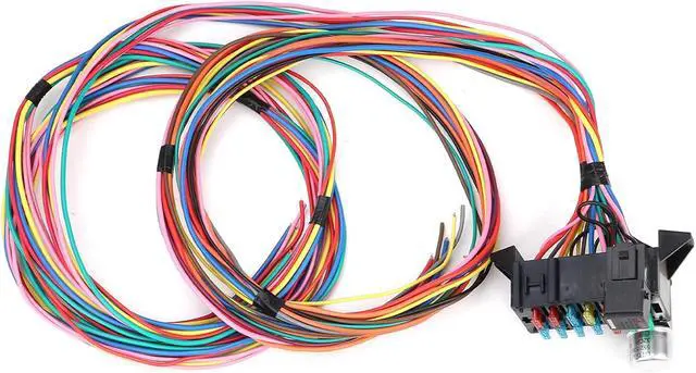 Alt view image 6 of 7 - 14 Circuit Wiring Harness Universal for Street Muscle Car Hot Rod Rat XL Copper Wire Harness 12V Fuse Wiring Harness Kit Compatible with Chevy Ford Chrysler Mopar Muscle Car