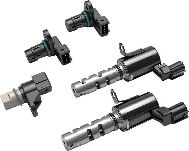 Main image of Engine Variable Valve Timing VVT Solenoid w/Crankshaft & Camshaft Position Sensor Kit, for Hyundai Elantra Tiburon Tucson, for Kia Soul Spectra5 Sportage, L4 2.0L, 2004-2010, 2435523763