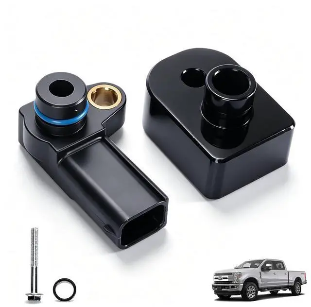 Main image of 6.7L Powerstroke MAP Sensor with Black Spacer Kit for 2011-2019 Ford F-250 F-350 Super Duty Diesel, Manifold Absolute Pressure Sensor, Replaces BC3Z-9F479-A BC3Z9F479B BC3Q-9F479-AD CX2372
