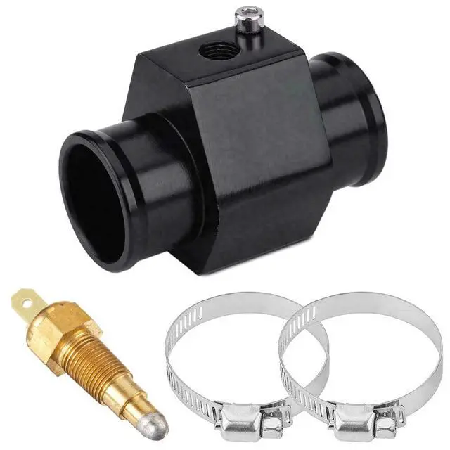 Alt view image 4 of 7 - Automotive Engine Radiator in-Line Hose Fitting Adapter Water Temperature Thermostat Sensor Electric Fan Switch Kit (38mm, 180'F On - 165'F Off)