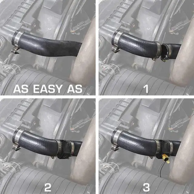 Alt view image 7 of 7 - Automotive Engine Radiator in-Line Hose Fitting Adapter Water Temperature Thermostat Sensor Electric Fan Switch Kit (38mm, 180'F On - 165'F Off)