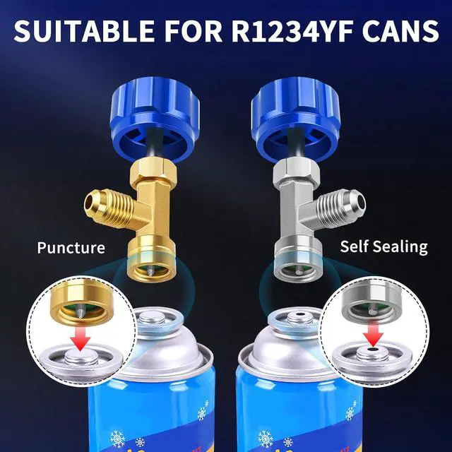 Alt view image 2 of 7 - R1234yf Adapter Kit with Self-Sealing & Puncture R-1234yf Can Tap