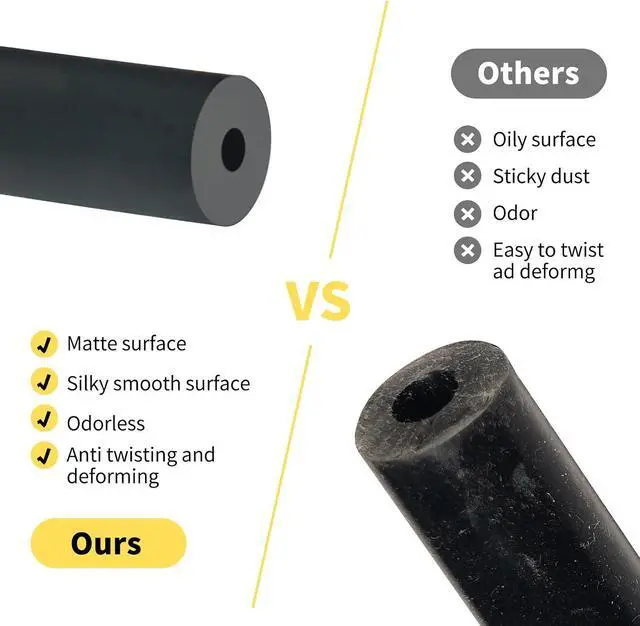 Alt view image 3 of 7 - Silicone Vacuum Hose Kit 10FT 6PCS 1/8" 5/32" 3/16" 1/4" 5/16" 3/8" With Vacuum Connector 12 Sizes 113PCS,Tube Cutter,Matte Black Tubing,Automotive Marine & Industrial Use