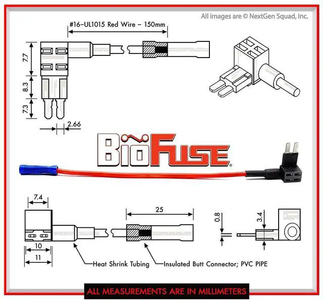 Alt view image 6 of 6 - 12V Micro2 25 Piece Add-a-Circuit Car Fuse Tap and Holders Pack (Lot of 25 Automotive Micro 2 Blade Fuse Adapters)