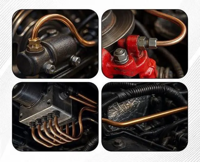 Alt view image 4 of 4 - 25 ft. Copper Nickel 3/16" Brake Line Tubing w/metric brake Line invert flare fittings. 10 x 1 mm (Pack of 10 fittings)