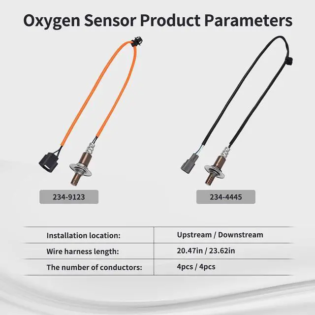 Alt view image 3 of 7 - O2 Oxygen Sensor Upstream and Downstream Fits for Subaru Outback Legacy Forester X Impreza, for Saab 9-2X 2.5L 2006-2011 Replace 234-9123 234-4445 2Pcs