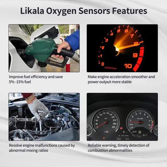 Alt view image 5 of 7 - O2 Oxygen Sensor Upstream and Downstream Fits for Subaru Outback Legacy Forester X Impreza, for Saab 9-2X 2.5L 2006-2011 Replace 234-9123 234-4445 2Pcs