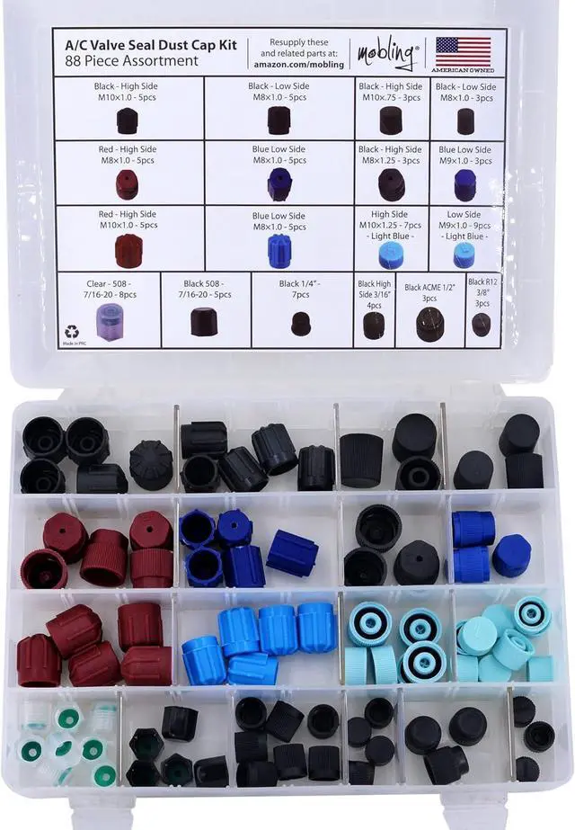 Main image of Car A/C Sealing Dust Cap Kit - 88 Piece