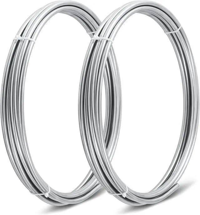 Main image of 3/8" x 50 ft 304 Stainless Steel Tubing Coil Applied for Making Fuel Pipe Coils, Wort Cooling and Automobile Applications