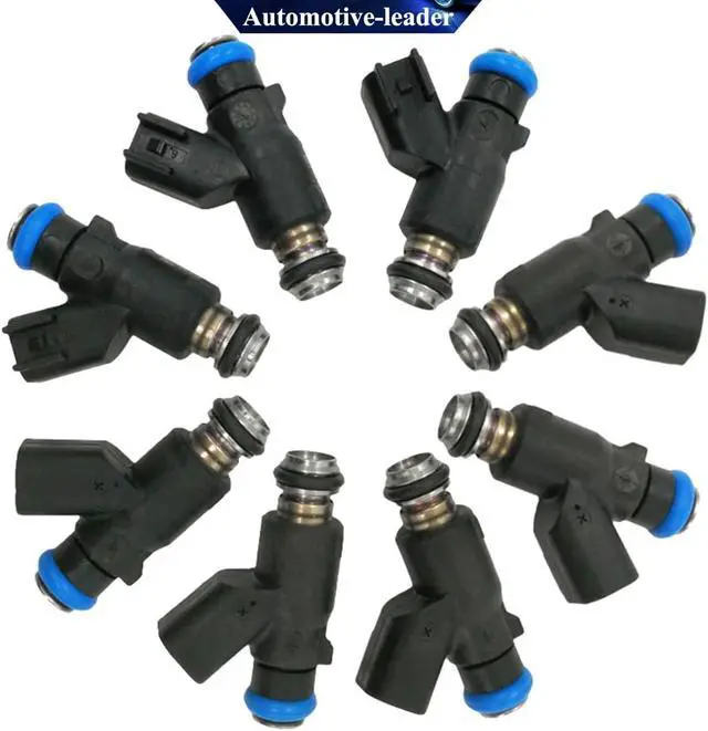 Alt view image 2 of 7 - 8Pcs 12613411 Fuel Injectors 6 Holes Disc Engine for Escalade, Avalanche Colorado Express Silverado Suburban Tahoe, Canyon Sierra Yukon Savana Hummer FJ1061, 217-3411