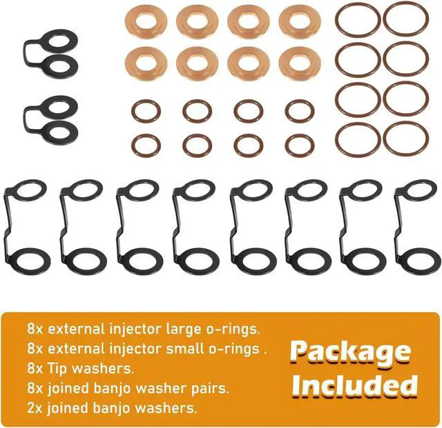 Alt view image 6 of 7 - Fit For Duramax LB7 Diesel Fuel Injector Installation/Return Line Install Kit, for Chevy GMC GM Duramax LB7 2001-2004