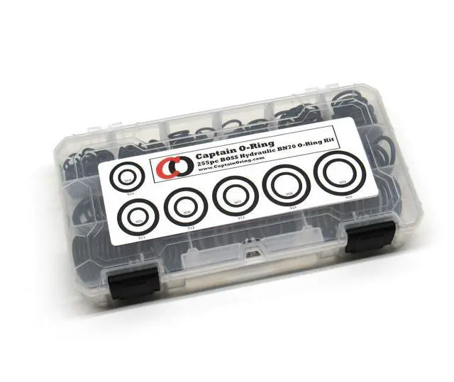 Alt view image 2 of 6 - - ORB BOSS Hydraulic Fitting SAE 900 O-Ring Seal Kit (Buna-N 70-255 Piece Kit, 12 Sizes)