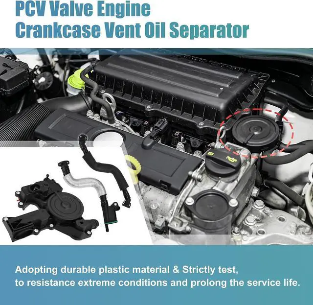 Alt view image 3 of 7 - PCV Valve Engine Crankcase Vent Oil Separator Breather Hose Exhaust Pipe Kit 06H103495AH for VW Beetle CC Jetta GTI Passat Tiguan for Audi A3 A4 A5 Q5 TT 2.0L L4 ONLY