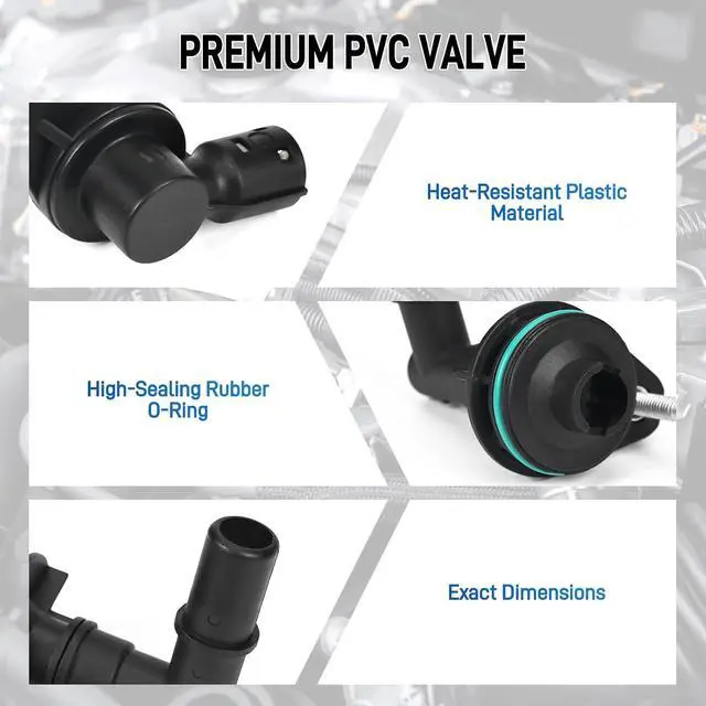 Alt view image 4 of 7 - 5pcs 12640659 12637666 12673862 12665644 12685407 PCV Valve & Tube Kit