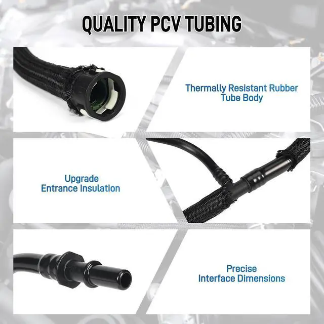 Alt view image 5 of 7 - 5pcs 12640659 12637666 12673862 12665644 12685407 PCV Valve & Tube Kit