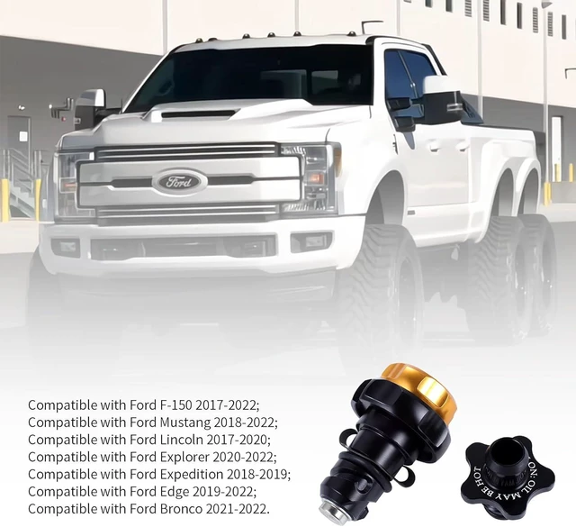 Alt view image 6 of 7 - Engine Oil Drain Plug, Replacement Yellow Plastic Plug for Ford F-150 2015+, Raptor, Mustang, Bronco V6, 2024+ Ranger/Ranger Raptor, Replaces BC3Z-6730-A, FT4Z-6730-A, KX6Z-6730-B