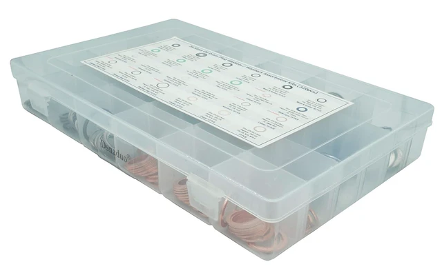 Alt view image 6 of 6 - 320PCS 24 Sizes Master Oil Drain Plug Gasket Washer Assortment Kit, Replaces 11026-01M02, 097-119, 097-139, 097-021, 097-025, 803916010, MD050317, APC93000