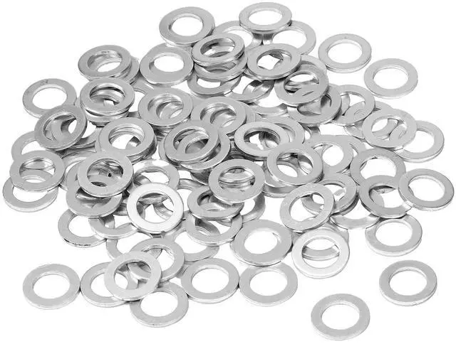 Main image of 400 Pieces Aluminum Engine Oil Crush Washers 14 mm Drain Plug Gaskets (Compatible with Honda OEM 94109-14000 Part)