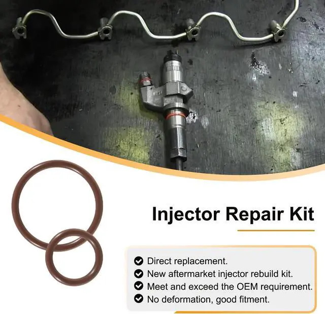 Alt view image 4 of 7 - Fit For Duramax LB7 Diesel Fuel Injector Installation/Return Line Install Kit, for Chevy GMC GM Duramax LB7 2001-2004