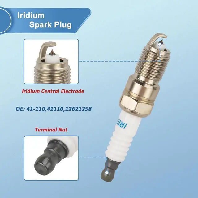 Alt view image 5 of 7 - 8Pcs UF413 Square Ignition Coils with 8mm Spark Plug Wires Set & Iridium Spark Plugs Compatible with Chevy Silverado Suburban Tahoe, GMC Sierra Yukon, Cadillac, Buick 4.8L 5.3L 6.0L 6.2L
