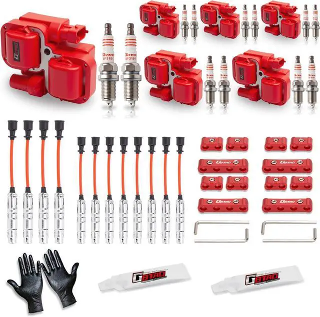 Main image of Set of 6 Upgraded Ignition Coil Pack & 12pcs Iridium Spark Plug Wire Set Compatible with Mercedes-Benz Crossfire C240 C280 C320 CLK320 E320 ML320 ML350 SLK320 Replaces UF359 C1361
