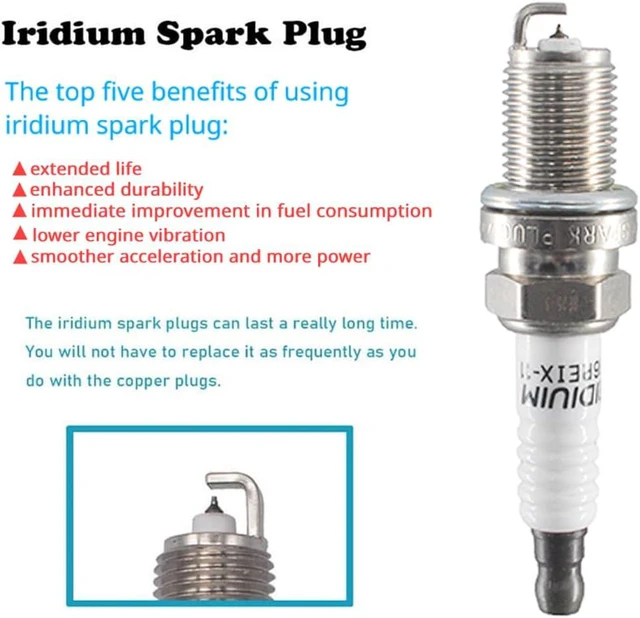Alt view image 4 of 6 - Ignition Coil Pack & Iridium Spark Plugs Set of 6 UF242 C1221 30520P8EA01, Compatible with Honda Accord Odyssey Pilot Acura CL RL TL MDX Ridgeline Vue 3.0L 3.2L 3.5L V6