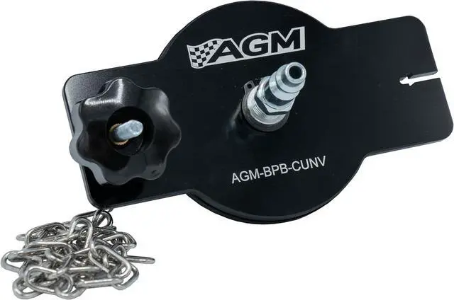 Main image of AGM Products Brake Bleeder Adapter Universal Reservoir Cap for Pressure Brake Bleeder Systems Fits Most Round Brake Fluid Reservoirs Master Cylinder Adapter