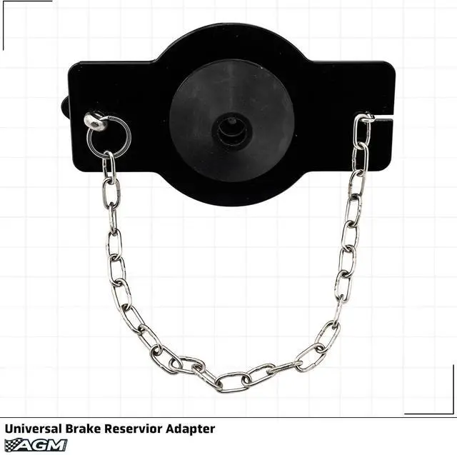 Alt view image 6 of 7 - AGM Products Brake Bleeder Adapter Universal Reservoir Cap for Pressure Brake Bleeder Systems Fits Most Round Brake Fluid Reservoirs Master Cylinder Adapter