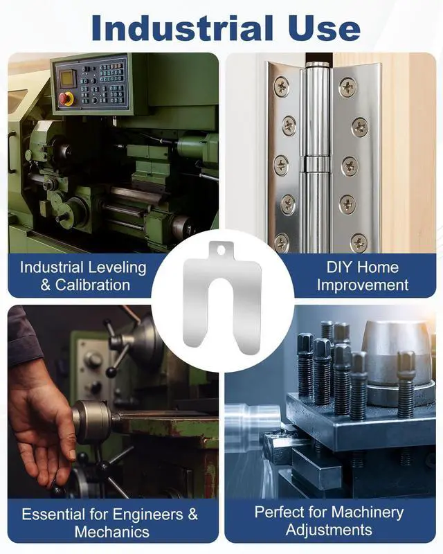 Alt view image 5 of 6 - 120 Pcs 2" x 2" Metal Shims for CNC, Machining & Automotive Alignment
