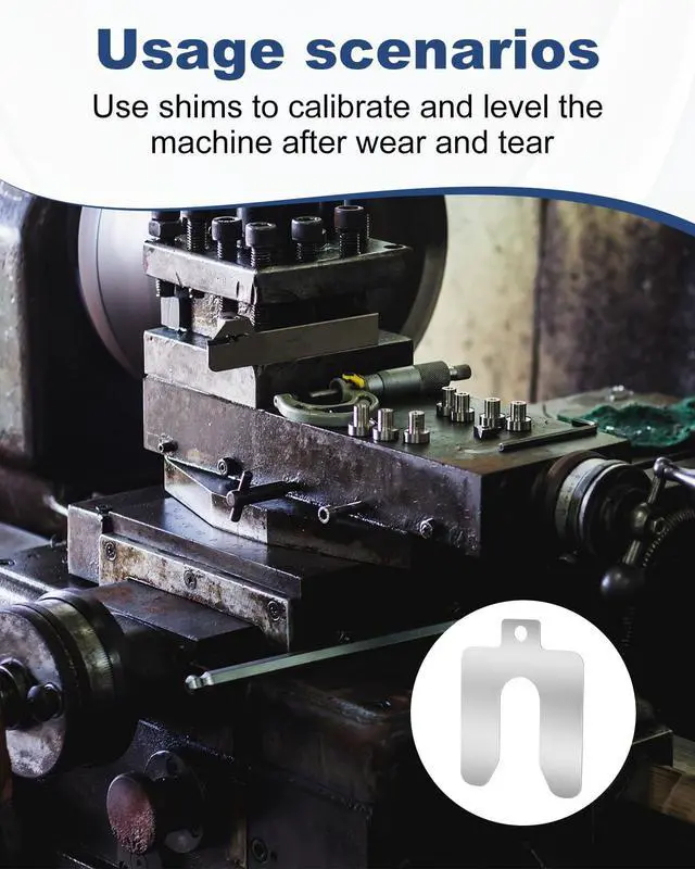 Alt view image 6 of 6 - 120 Pcs 2" x 2" Metal Shims for CNC, Machining & Automotive Alignment