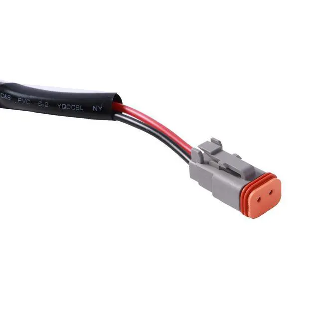 Alt view image 7 of 7 - UTV Cooling Fans Wiring Harness with Plug & Play Pulse Busbar Connector DT Plug Fit Polaris Ranger RZR General, 16AWG 2 Lead Rocker On Off Switch