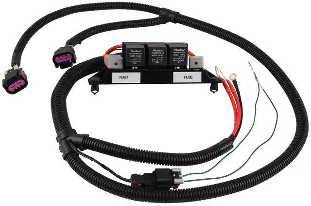 Main image of Speed Electric Dual Fan Control Wiring Harness 674-00923 Compatible with Chevy Silverado Suburban Tahoe Avalanche & GMC Yukon Sierra, Gasoline Engines Only