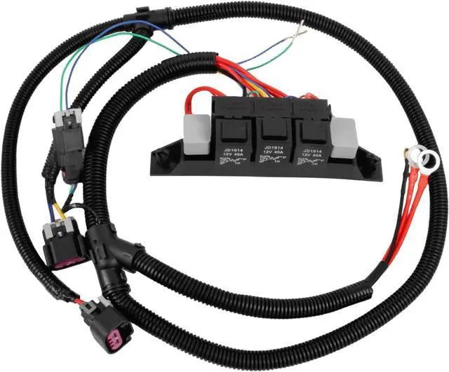 Main image of 674-00923 Dual Speed Electric Fan Control Wiring Harness Kit Compatible with Silverado Avalanche Suburban Tahoe Sierra Yukon Stand Alone Electric Fan Harness