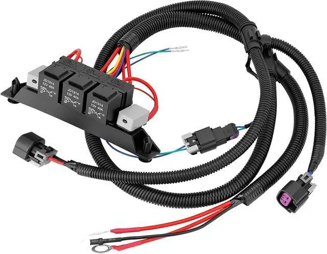 Main image of 674-00923 Dual Speed Electric Fan Control Wiring Harness Kit with Relay