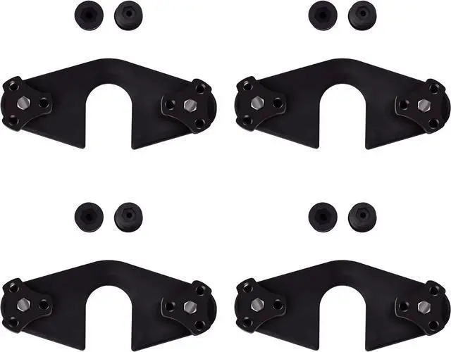 Main image of AMA Bracket Kit(8 Pcs Thumb Screw caps; 4 Pcs Brackets;8 Pcs Threaded Inserts;8 Pcs Bolts) Compatible with Hobie Island(Replaces Bungee System)