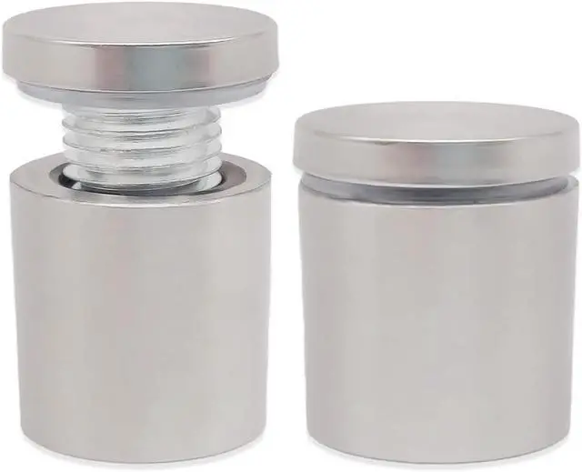Main image of 50 Pcs Stainless Steel Standoff Screws, 19 x 20mm Sign Mounting Spacers, Rust-Resistant Hardware for Acrylic, Glass & Wall Installation