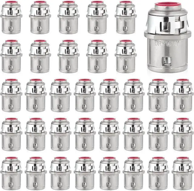 Main image of 35Pcs MC Cable Connectors, 3/8" Snap-In Conduit Cable Connector