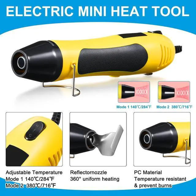Alt view image 4 of 7 - 400 Pcs Heat Shrink Solder Seal Wire Connectors Kit with Heat Gun Waterproof Electrical Wire Connectors and 180 Pcs 3: 1 Tubing for Automotive, Marine, Wiring Repair(Multicolor)