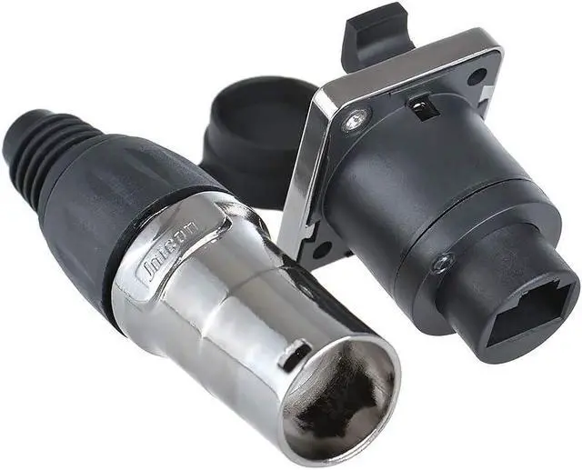 Alt view image 3 of 7 - Panel Mount RJ45 Cat6 Connector(10PCS RJ45 Connector+10PCS Round)