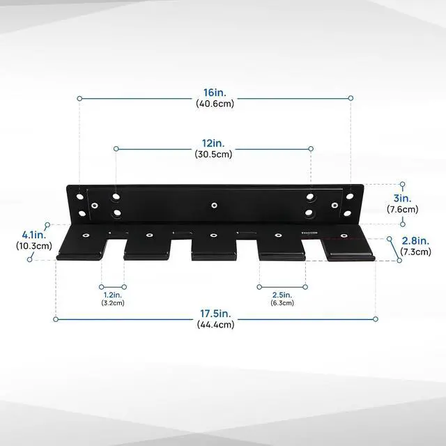 Alt view image 2 of 7 - Vertical Wall Mounted Olympic Barbell Holder, Barbell Storage Rack, Hanging Barbell Rack for Home Fitness Equipment