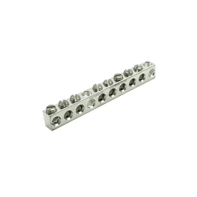 Alt view image 5 of 5 - -UL Certified 8 Terminal Ground Bar Kit, Max Wire Dia 4AWG (10)