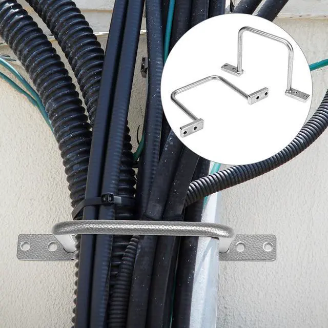 Alt view image 5 of 7 - Distribution Rings Aluminum D Ring, 25 Pcs 3 Inch Diameter, for Efficient Electric Cable Sorting in Commercial and Residential Settings, Silver