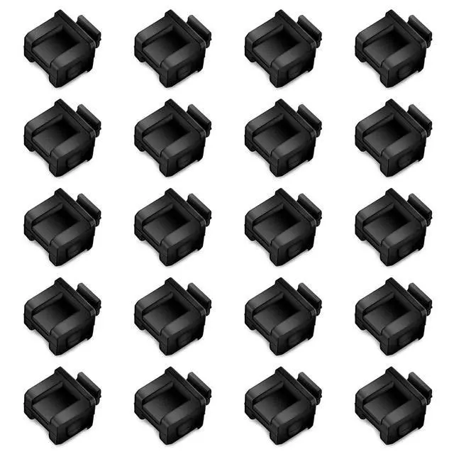 Alt view image 3 of 6 - SFP SFP+ XFP Dust Covers Caps Suitable for Open Slot on Network Switch Silicone Type B 100pcs/pack