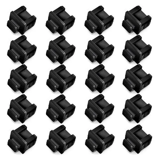 Alt view image 4 of 6 - SFP SFP+ XFP Dust Covers Caps Suitable for Open Slot on Network Switch Silicone Type B 100pcs/pack
