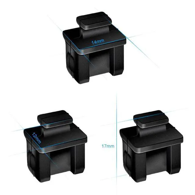 Alt view image 5 of 6 - SFP SFP+ XFP Dust Covers Caps Suitable for Open Slot on Network Switch Silicone Type B 100pcs/pack