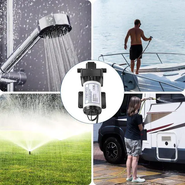 Alt view image 7 of 7 - Water Pressure Booster Pump 110V 5.5GPM 70PSI Self Priming Water Pump