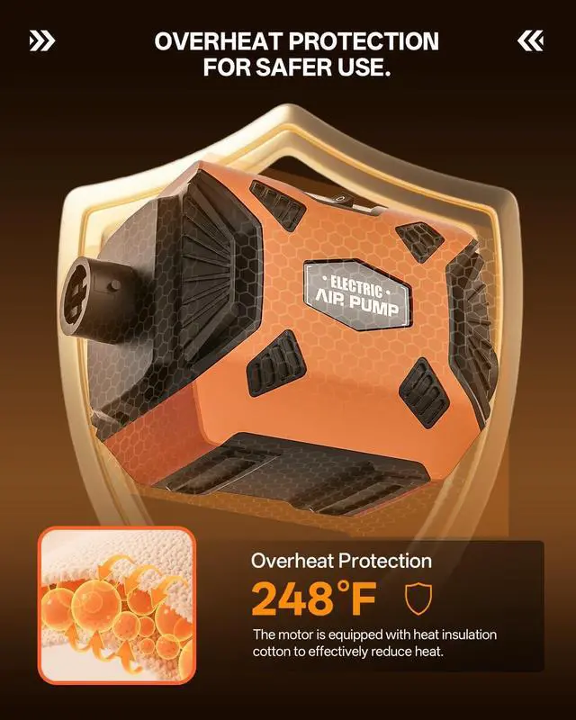Alt view image 4 of 7 - Electric Air Pump for Inflatables: Fast Inflation & Deflation