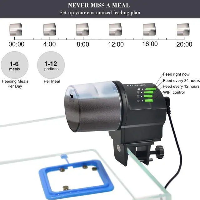 Alt view image 5 of 6 - WiFi Fish Feeder Automatic Fish Feeder Automatic Dispenser