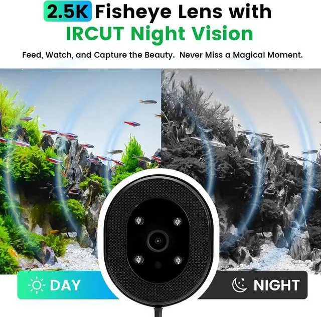 Alt view image 6 of 7 - Automatic Fish Feeder for Aquarium Flakes, WiFi (2.4G/5.0G)